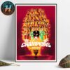 Galatasaray 19th Time Most Turkish Cup Titles Winner Ziraat Turkiye Kupasi Champions 2024-2025 Poster Canvas