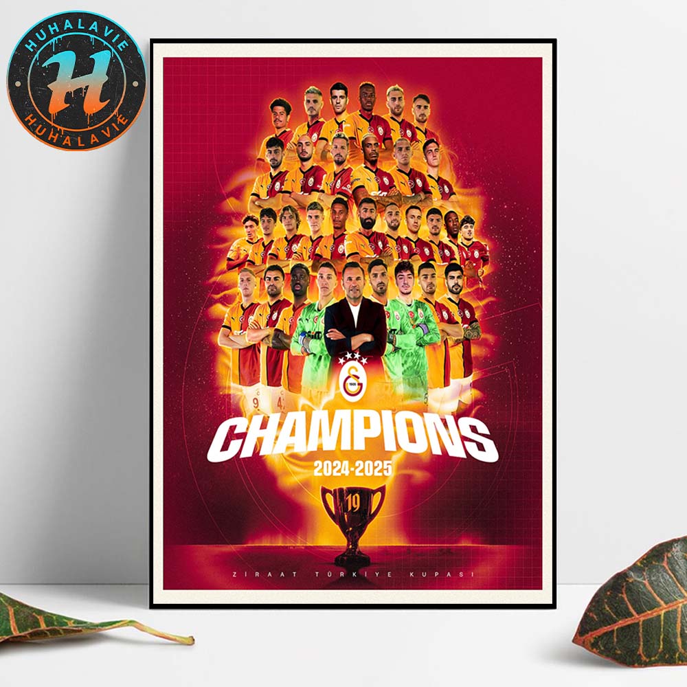 Congrats Galatasaray Are The 19x Ziraat Turkiye Kupasi Champions 2024-2025 Home Decor Poster Canvas Congrats Galatasaray Are The 19x Ziraat Turkiye Kupasi Champions 2024-2025 Home Decor Poster Canvas