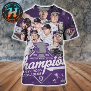 Congrats Holy Cross Crusaders Baseball Are The 2025 Patriot League Champions All Over Print Shirt