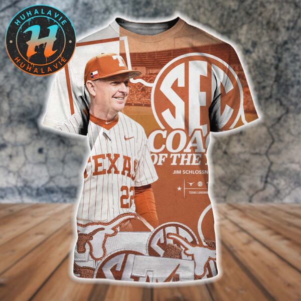 Congrats Jim Schlossnagle Named To 2025 SEC Baseball Coach Of The Year All Over Print Shirt