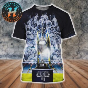 Congrats Leeds United FC Champions Sky Bet EFL Championship 2024-25 All Over Print Shirt