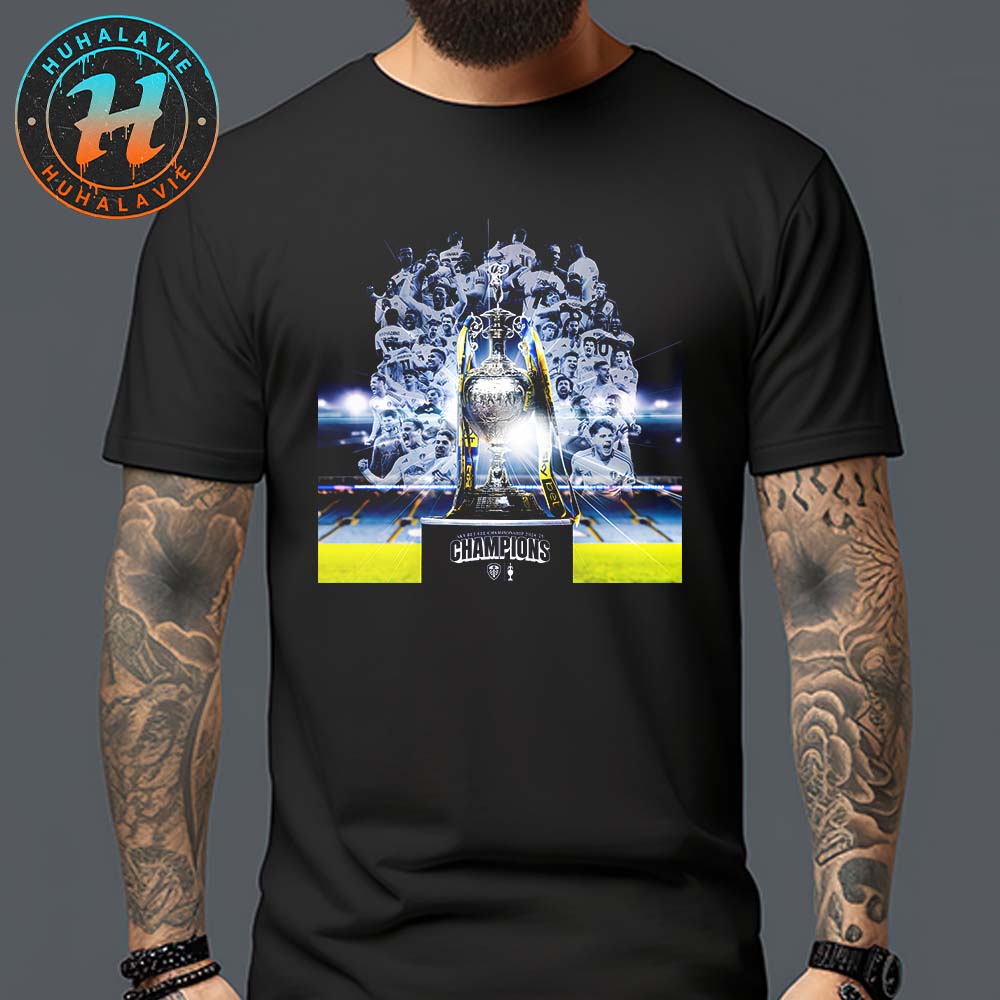 Congrats Leeds United FC Champions Sky Bet EFL Championship 2024-25 Unisex T-Shirt Congrats Leeds United FC Champions Sky Bet EFL Championship 2024-25 Unisex T-Shirt
