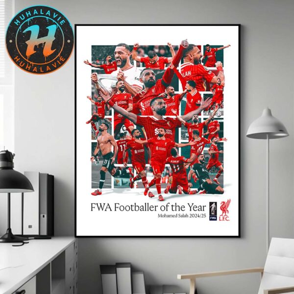 Congrats Mohamed Salah Liverpool FC Is The FWA Footballer Of The Year 2024-25 Home Decor Poster Canvas