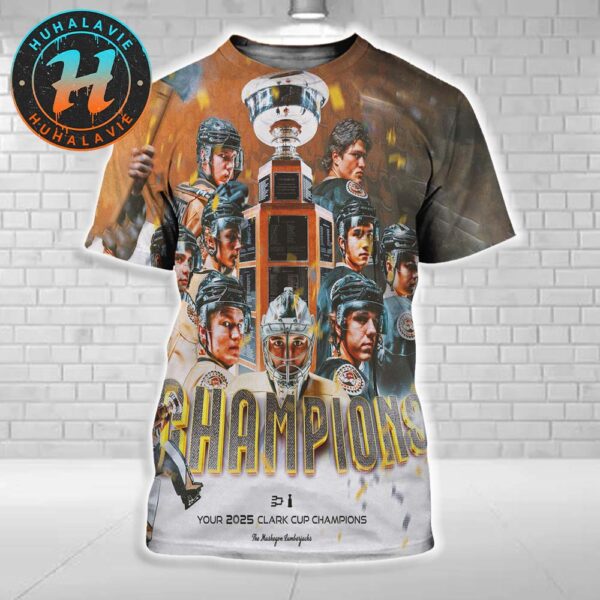 Congrats Muskegon Lumberjacks Are Your 2025 USHL Clark Cup Champions All Over Print Shirt