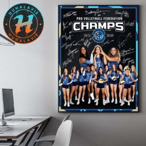 Congrats Orlando Valkyries Named To Pro Volleyball Federation Champions 2025 Home Decor Poster Canvas