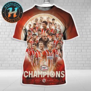 Congrats PSV Eindhoven Back-To-Back Eredivisie Champions 2024-25 All Over Print Shirt