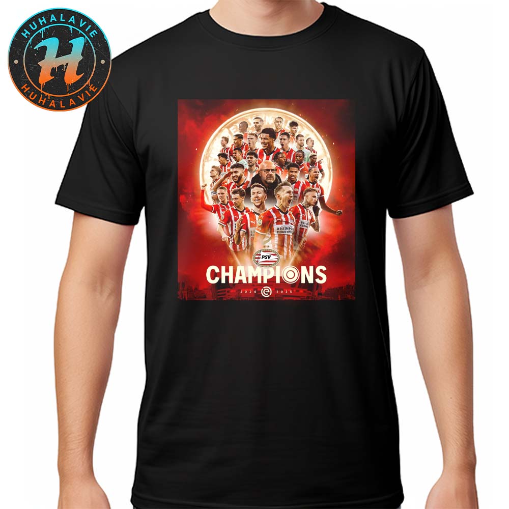 Congrats PSV Eindhoven Back-To-Back Eredivisie Champions 2024-25 Unisex T-Shirt Congrats PSV Eindhoven Back-To-Back Eredivisie Champions 2024-25 Unisex T-Shirt