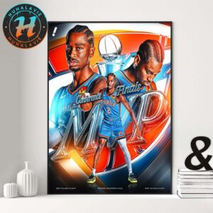 Congrats Shai Gilgeous-Alexander NBA Playoffs 2025 MVP Western Conference Finals Home Decor Poster Canvas