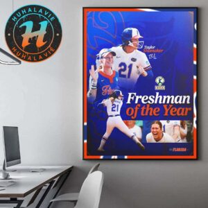 Congrats Taylor Shumaker Is Your 2025 NFCA D1 Freshman Of The Year Hoem Decor Poster Canvas