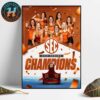 Green South Florida Bulls Softball Champions 2025 American Athletic Conference Softball Conference Tournament Home Decor Poster Canvas