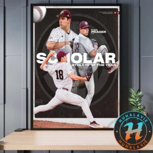 Congrats To Ryan Prager On Being Named The 2025 SEC Scholar-Athlete Of The Year Home Decor Poster Canvas