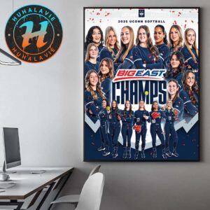 Congrats UConn Huskies Softball Are The 2025 Big East Champions Home Decor Poster Canvas