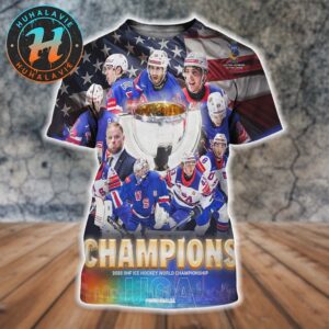 Congrats USA Hockey Champions 2025 IIHF Ice Hockey World Championship All Over Print Shirt