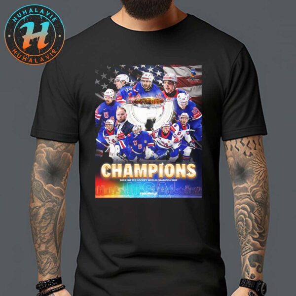 Congrats USA Hockey Champions 2025 IIHF Ice Hockey World Championship Unisex T-Shirt