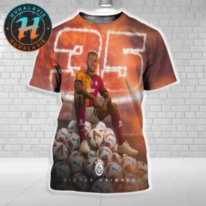 Congrats Victor Osimhen Is Now Up To 35 Goals Most Ever Goals By A Foreign Player In Turkish History All Over Print Shirt