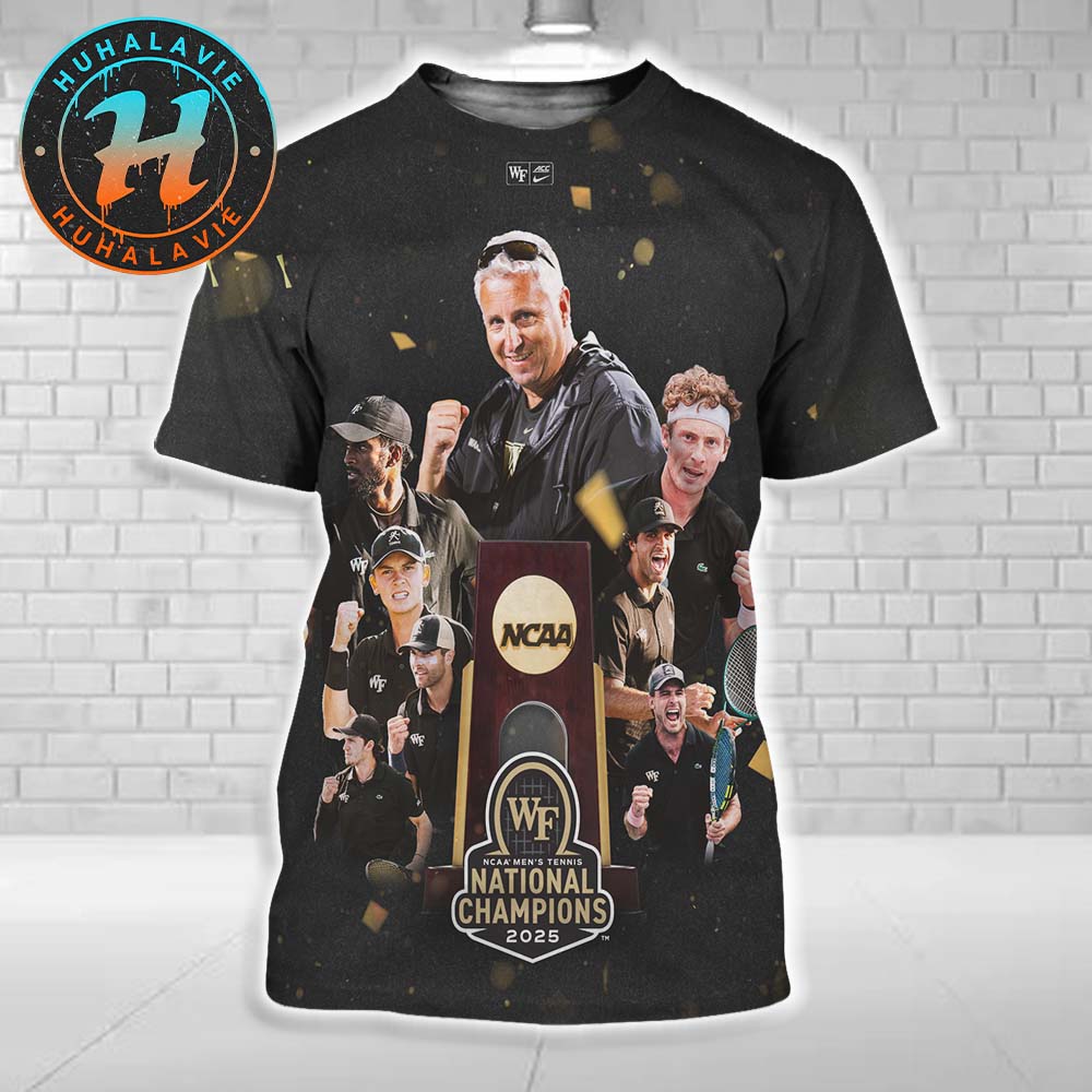 Congrats Wake Forest University NCAA Men's Tennis 2025 National Champions All Over Print Shirt Congrats Wake Forest University NCAA Men's Tennis 2025 National Champions All Over Print Shirt