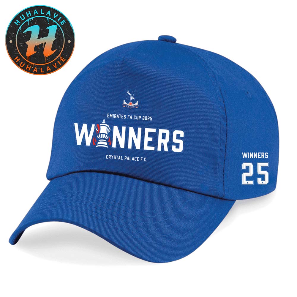 Crystal Palace FC Emirates FA Cup Winners 2025 Champions Junior Classic Cap Snapback Hat Crystal Palace FC Emirates FA Cup Winners 2025 Champions Junior Classic Cap Snapback Hat