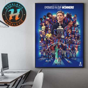 Crystal Palace FC Named To  2025 Champions Emirates FA Cup Home Decor Poster Canvas