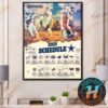 Denver Broncos NFL 2025 Season Schedule Home Decor Poster Canvas