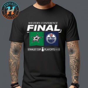 Dallas Stars Vs Edmonton Oilers 2025 Western Conference Finals NHL Matchup Stanley Cup Playoffs Unisex T-Shirt