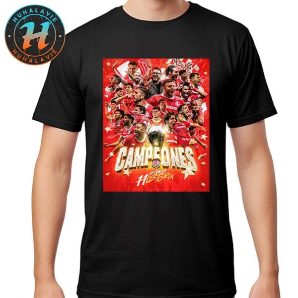 Deportivo Toluca FC Campeones Liga MX Clausura 2025 Champions Classic T-Shirt