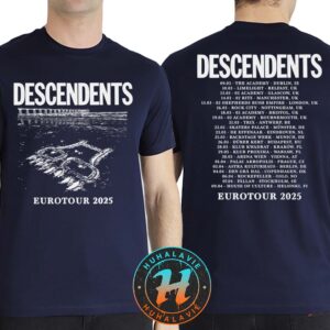 Descendents Eurotour 2025 Merch Dates List Kicks Off In Dublin IE On September 3 2025 Two Sided Print T-Shirt