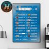 Denver Broncos NFL 2025 Season Schedule Home Decor Poster Canvas
