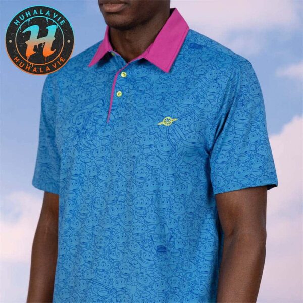 Disney And Pixar Toy Story The Crane Escape Blue RSVLTS Cover Summer Vacation Polo Shirt