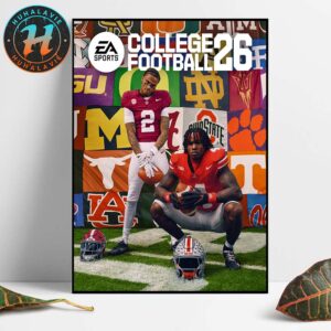 EA Sports College Football 26 Cover Stars Ryan Williams And Jeremiah Smith CFB26 Home Decor Poster Canvas
