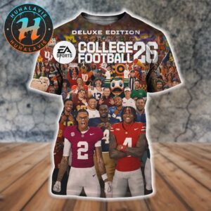 EA Sports College Football 26 Deluxe Edition Cover Powerhouse Programs Real World Coaches And Electric Traditions CFB26 All Over Print Shirt