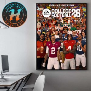 EA Sports College Football 26 Deluxe Edition Cover Powerhouse Programs Real World Coaches And Electric Traditions CFB26 Home Decor Poster Canvas
