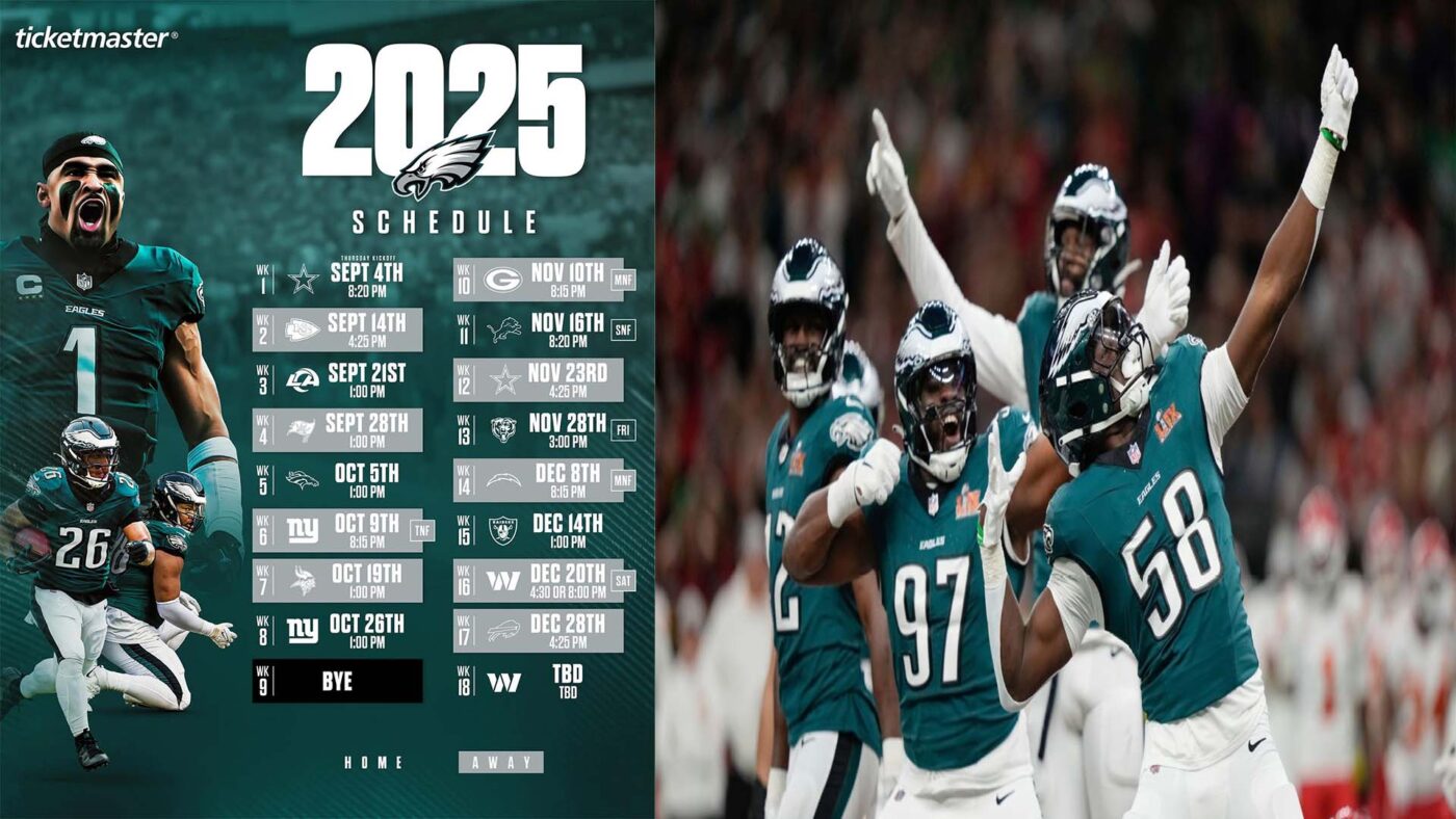 Eagles’ 2025 Schedule Unveiled A Blockbuster Season Awaits Champions
