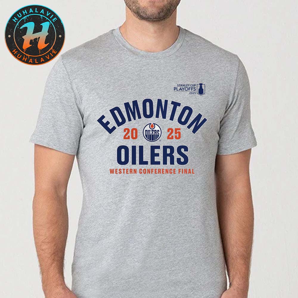Edmonton Oilers Western Conference Final 2025 Stanley Cup Playoffs NHL Classic T-Shirt Edmonton Oilers Western Conference Final 2025 Stanley Cup Playoffs NHL Classic T-Shirt