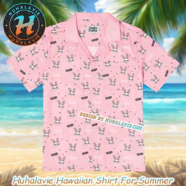 Electric Callboy Some Bunny To Love Pink Background Summer Aloha Music Hawaiian Shirt