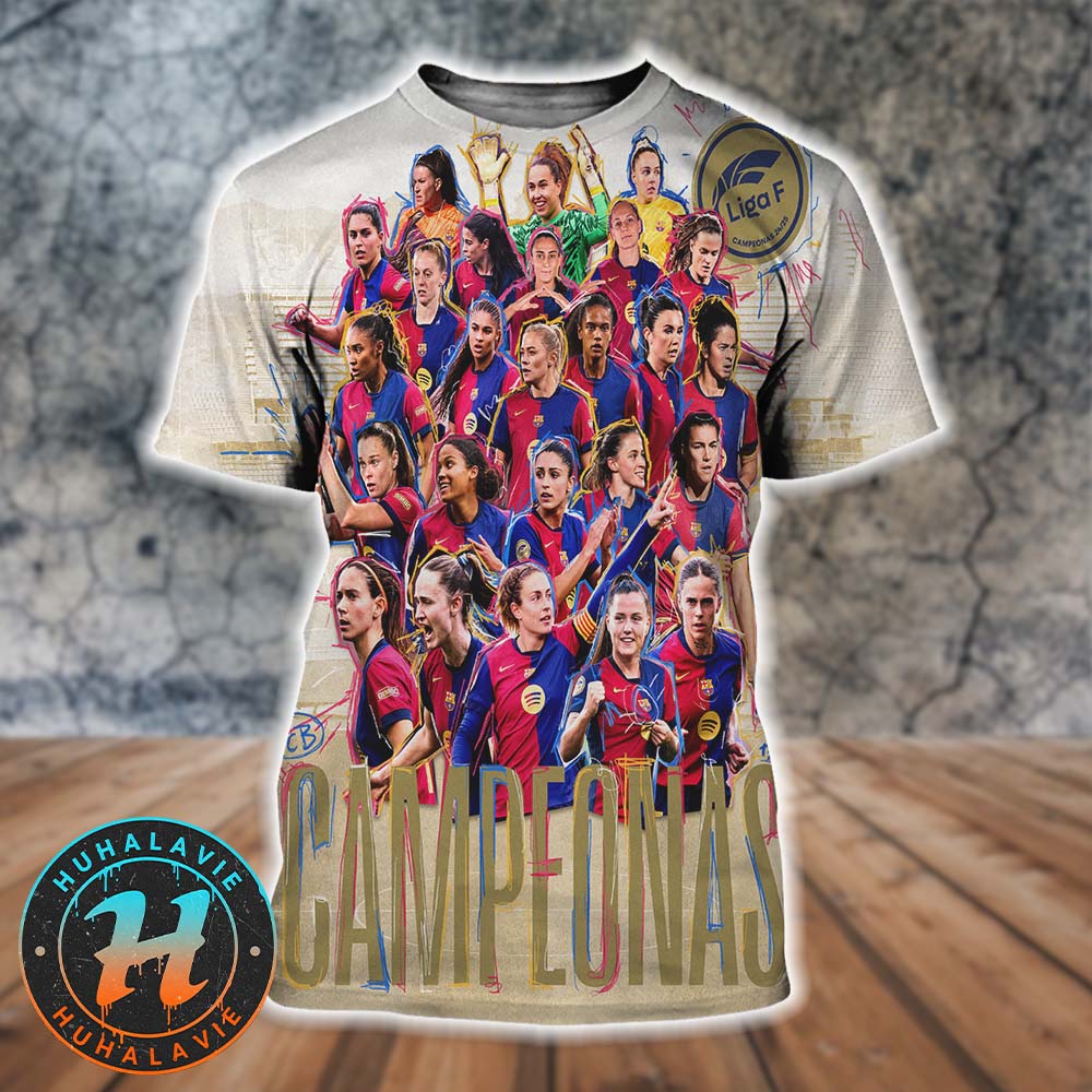 FC Barcelona Femeni Are Crowned The Campeonas De Liga F Champions 2024-25 All Over Print Shirt FC Barcelona Femeni Are Crowned The Campeonas De Liga F Champions 2024-25 All Over Print Shirt