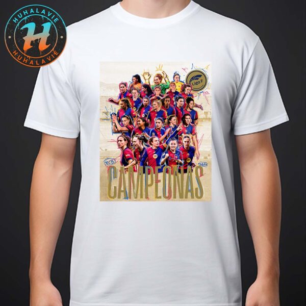 FC Barcelona Femeni Are Crowned The Campeonas De Liga F Champions 2024-25 Unisex T-Shirt