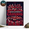 Congrats Oklahoma City Thunder 2025 Western Conference Champions 2025 NBA Playoffs Home Decor Poster Canvas