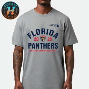 Florida Panthers Eastern Conference Final NHL 2025 Stanley Cup Playoffs Grey Unisex T-Shirt