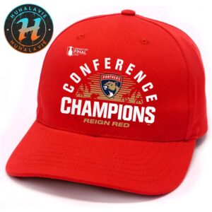 Florida Panthers Reign Red 2025 Eastern Conference Champions Local Hometown NHL Stanley Cup Red Classic Cap Snapback Hat