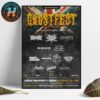Ingested Eviscerator Tour 2025 Across The United States Of America And Canada Cities List Home Decor Poster Canvas