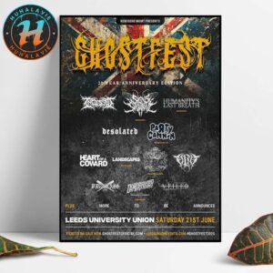 GHOSTFEST 20 Year Anniversary Edition In Leeds United Kingdom On June 21st 2025 Home Decor Poster Canvas