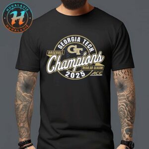 Georgia Tech Yellow Jackets Baseball Named To 2025 ACC Regular Season Champions Vintage T-Shirt