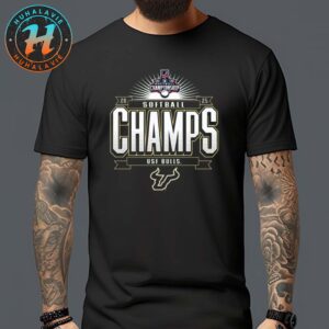 Green South Florida Bulls Champions 2025 AAC Softball Conference Tournament Unisex T-Shirt