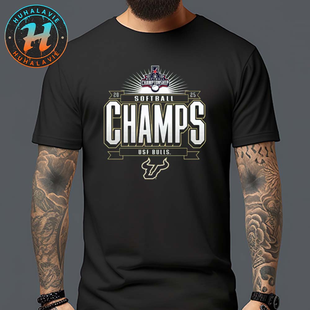 Green South Florida Bulls Champions 2025 AAC Softball Conference Tournament Unisex T-Shirt Green South Florida Bulls Champions 2025 AAC Softball Conference Tournament Unisex T-Shirt