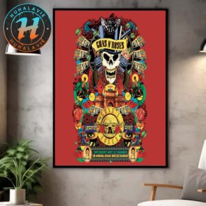 Guns N Roses In Mumbai Maharashtra India Concert Poster At Mahalaxmi Race Course On Saturday May 17 2025 Home Decor Poster Canvas