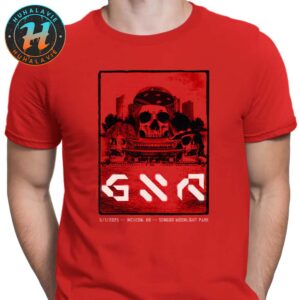 Guns N Roses Incheon Korea Poster Music At Songdo Moonlight Festival Park On May 1st 2025 Unisex T-Shirt