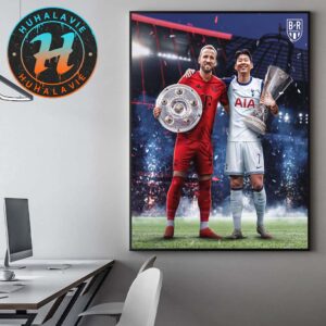Harry Kane And Heung-Min Son Both Win Their First Major Trophies In The Same Season Home Decor Poster Canvas