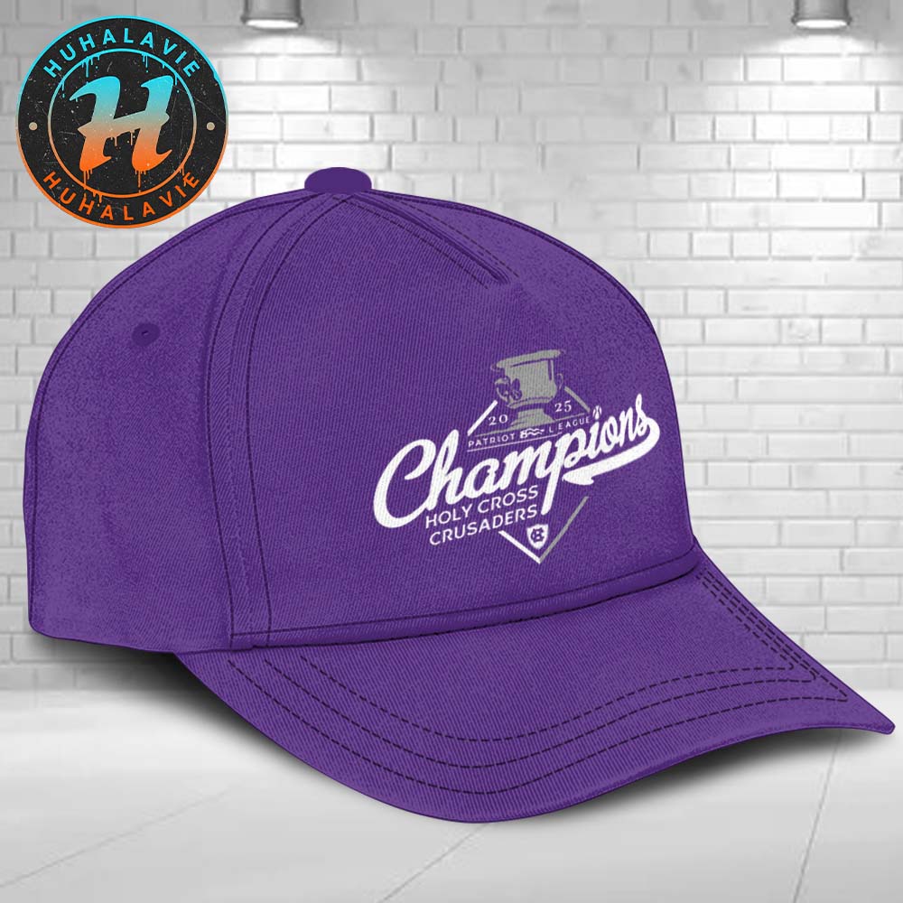 Holy Cross Crusaders Baseball Named To 2025 Patriot League Champions Logo Classic Cap Snapback Hat Holy Cross Crusaders Baseball Named To 2025 Patriot League Champions Logo Classic Cap Snapback Hat