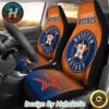 Houston Astros Logo Pattern Yellow Black Background Car Seat Covers
