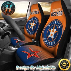 Houston Astros MLB Orange Background Gift For Fan Car Seat Covers